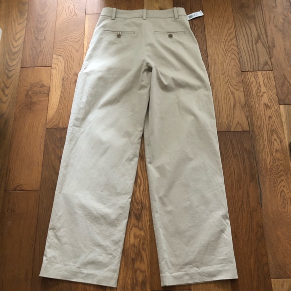 Aritzia Wilfred Wide Hi Pleated Khaki Pants. Size 4 - Picture 3 of 7